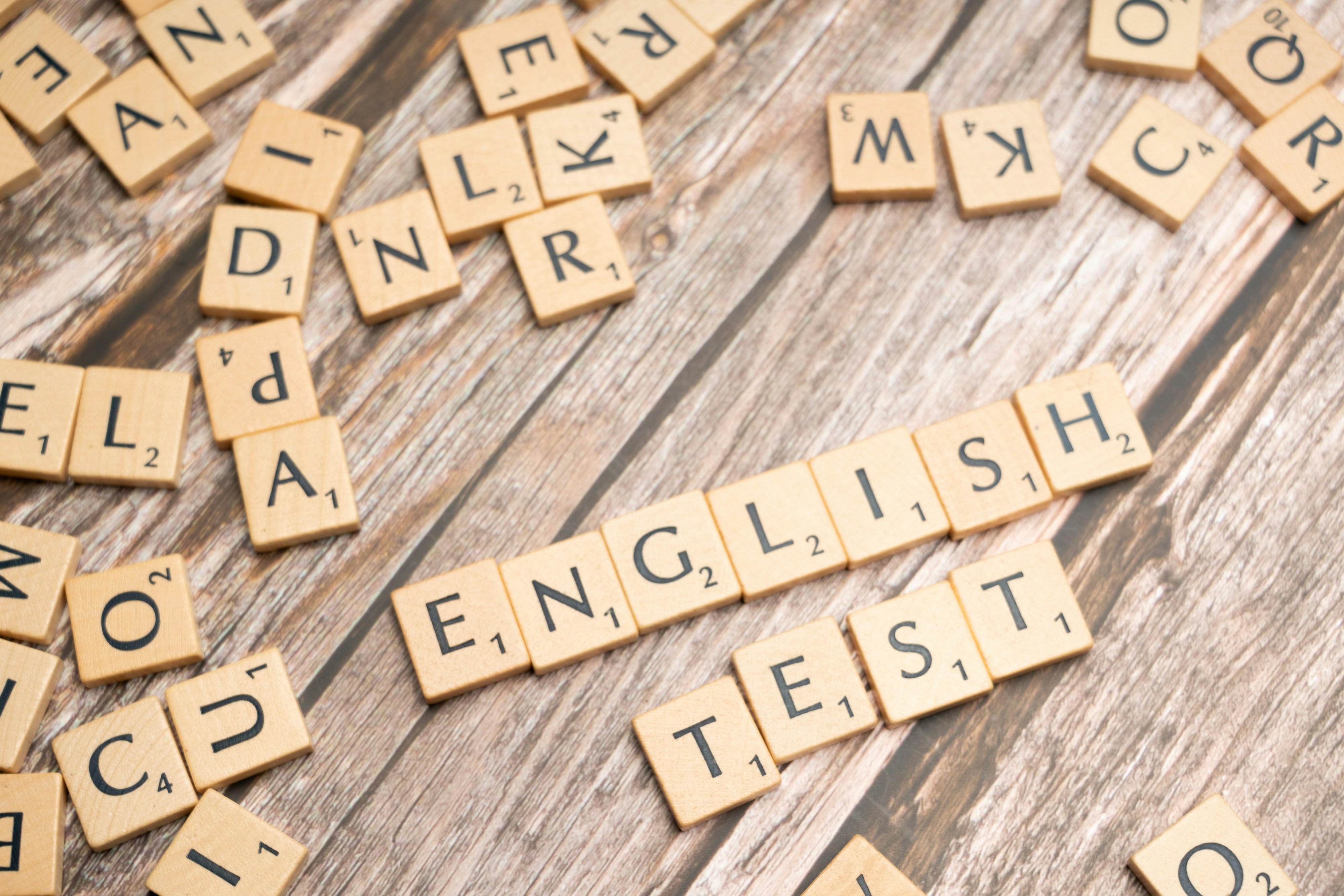 Scrabble tiles spell 